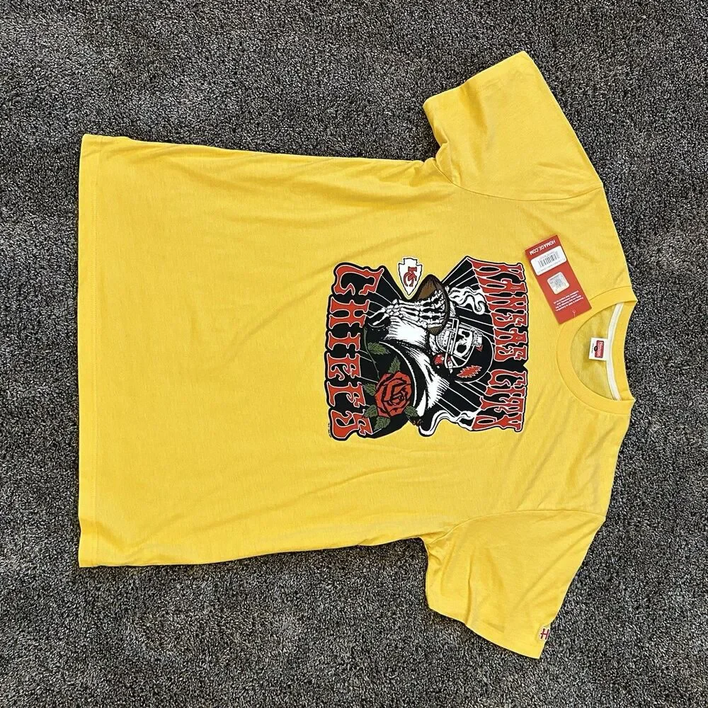 Homage NFL Kansas City Chiefs X Grateful Dead T-Shirt Men's XL NWT - Picture 16 of 16